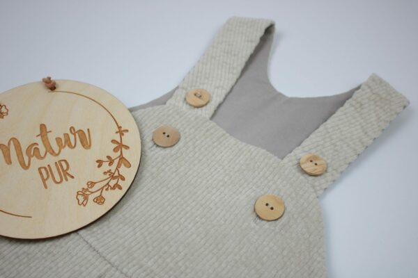 Latzhosen-Set Sand – Bild 17