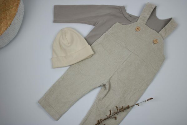 Latzhosen-Set Sand – Bild 6