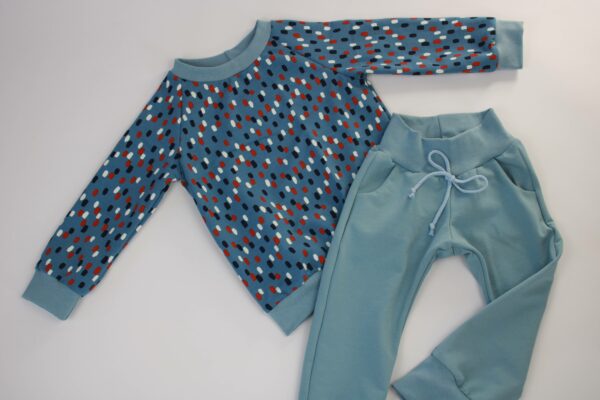 Blue Confetti Sweatshirt – Bild 6