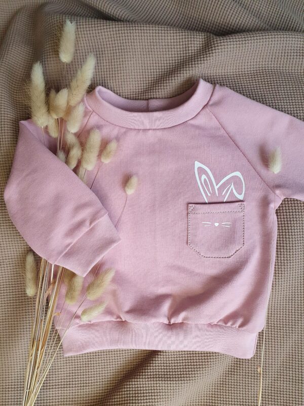 Osterpullover Osterhasenohren in Tasche – Bild 5